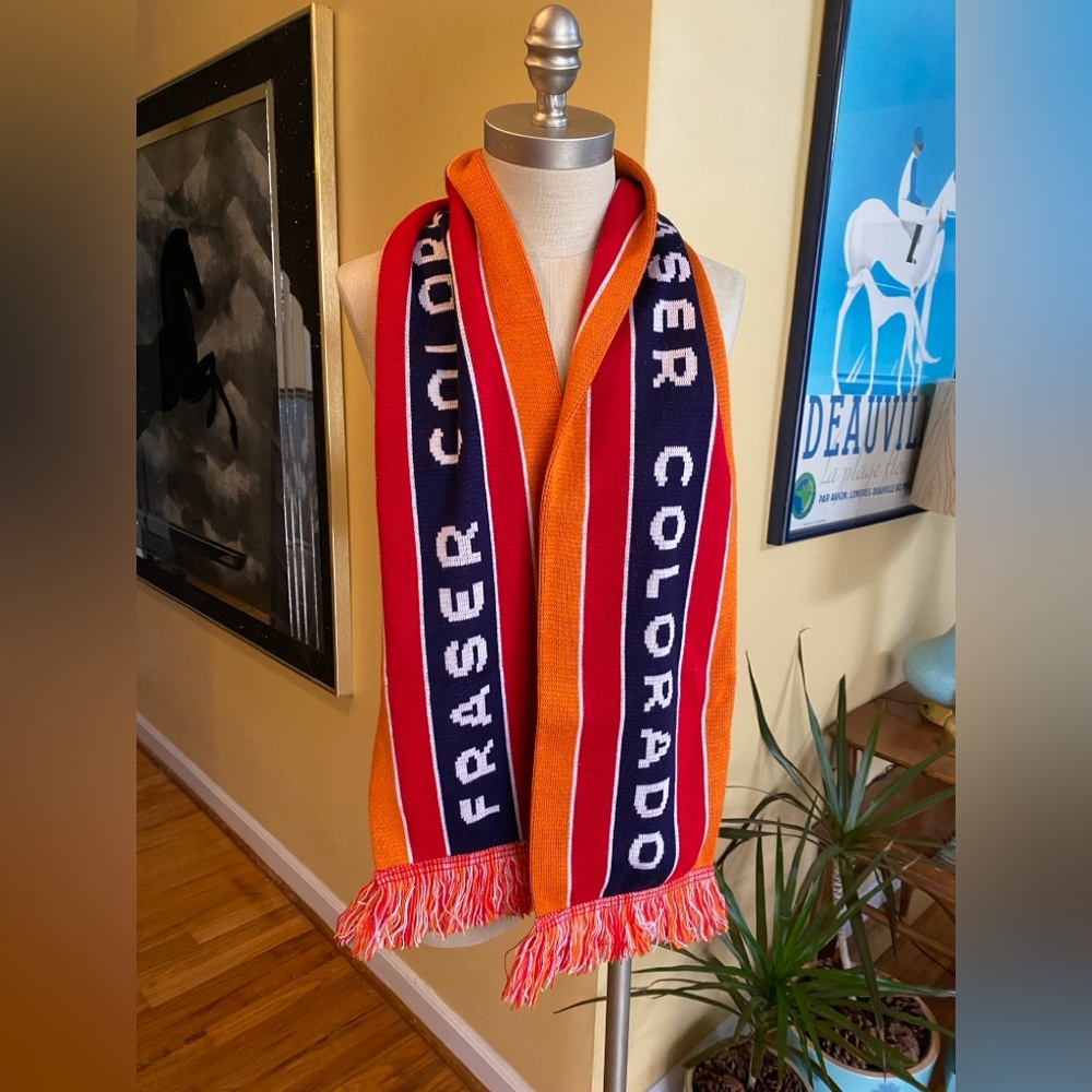 fraser colorado orange and blue scarf